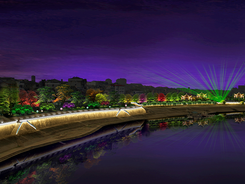 宜都沿河景觀帶景觀照明規劃設計